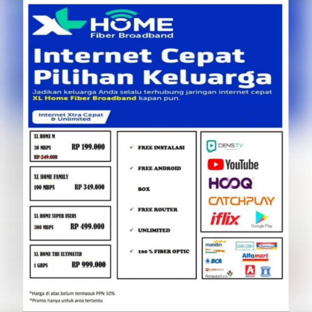 Xl Home Fiber Optic Indonesia