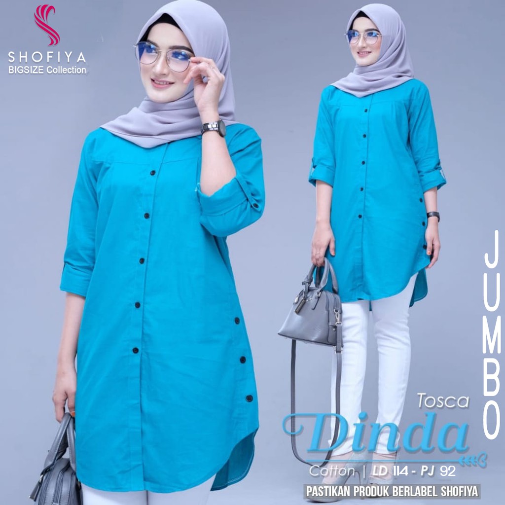 DAILY DINDA TUNIK / ATASAN WANITA MUSLIM SHOFIYA / TUNIK DINDA MURAH