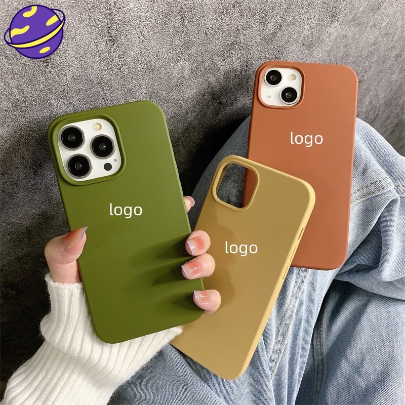 Casing Silikon iPhone 14 Pro 14ProMAX 14MAX Shockproof Dengan Logo