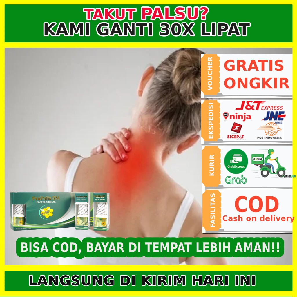 Obat Saraf Kejepit di Bagian Leher, Obat Syaraf Kejepit - PROPOLIS BRAZIL SM Asli Original