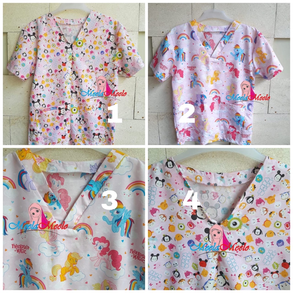 BAJU JAGA / SCRUB / JAGA MALAM DOKTER ANEKA MOTIF BAJU JAGA