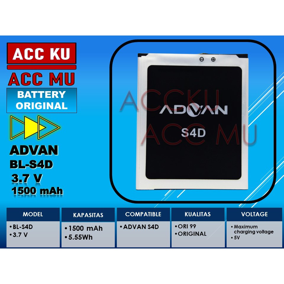 BATRE BATTERY ADVAN BL-S4D BATERAI ADVAN S4D ORIGINAL 99