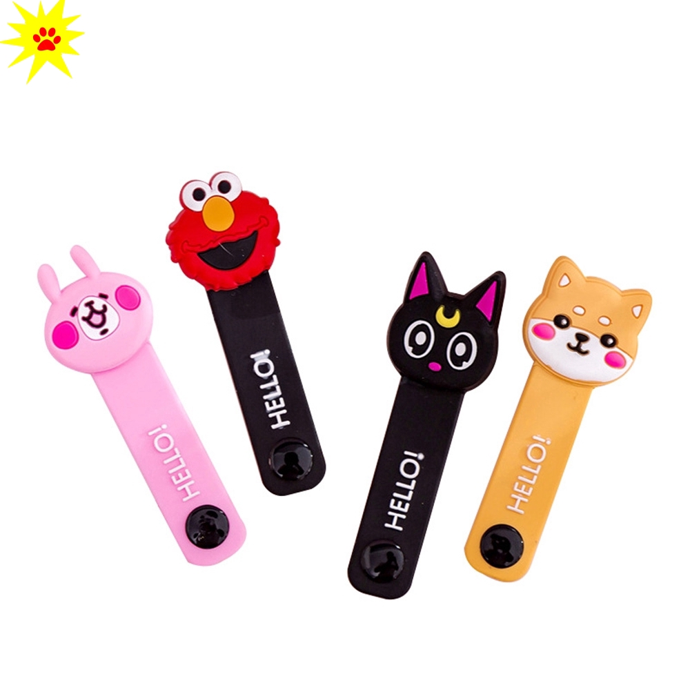 Kabel USB Jamnya Kartun Sesame Street Line Protector Earphone Kawat Organizer Penyimpanan Audio Mobile &amp; Gadget #261141322