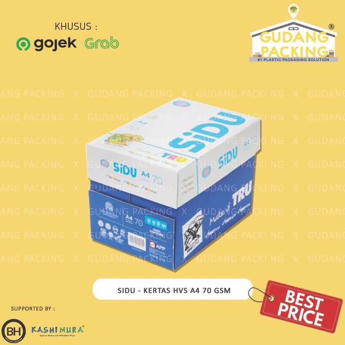 

(Gosend/Grab) Sidu - Kertas Hvs A4 70 Gsm - Dus- A4 Sidu 70 Mayastore11