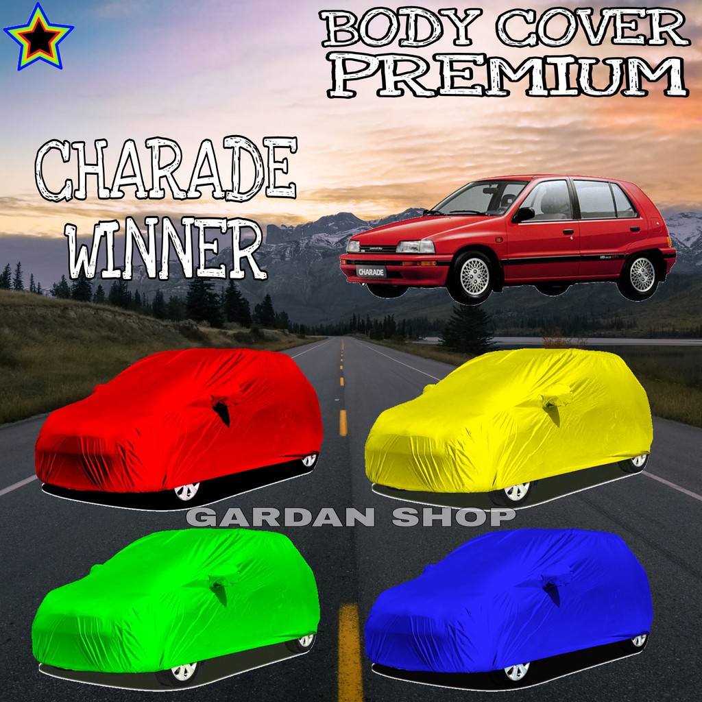 Sarung Mobil CHARADE WINNER Polos WARNA Body Cover Charade PREMIUM