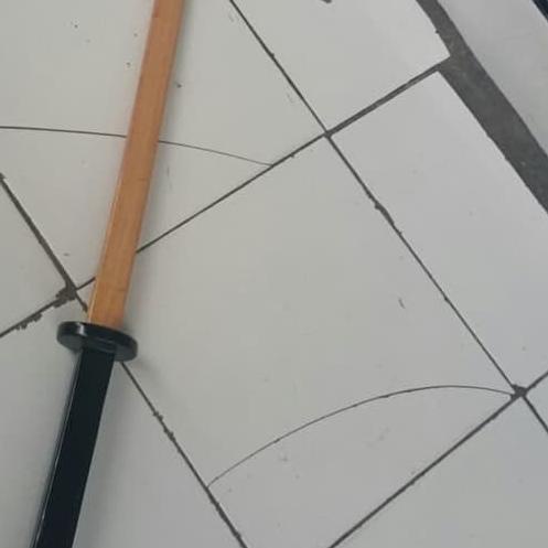 ♛ mainan pedang kayu jati ( katana samurai latihan wooden sword ) ➲