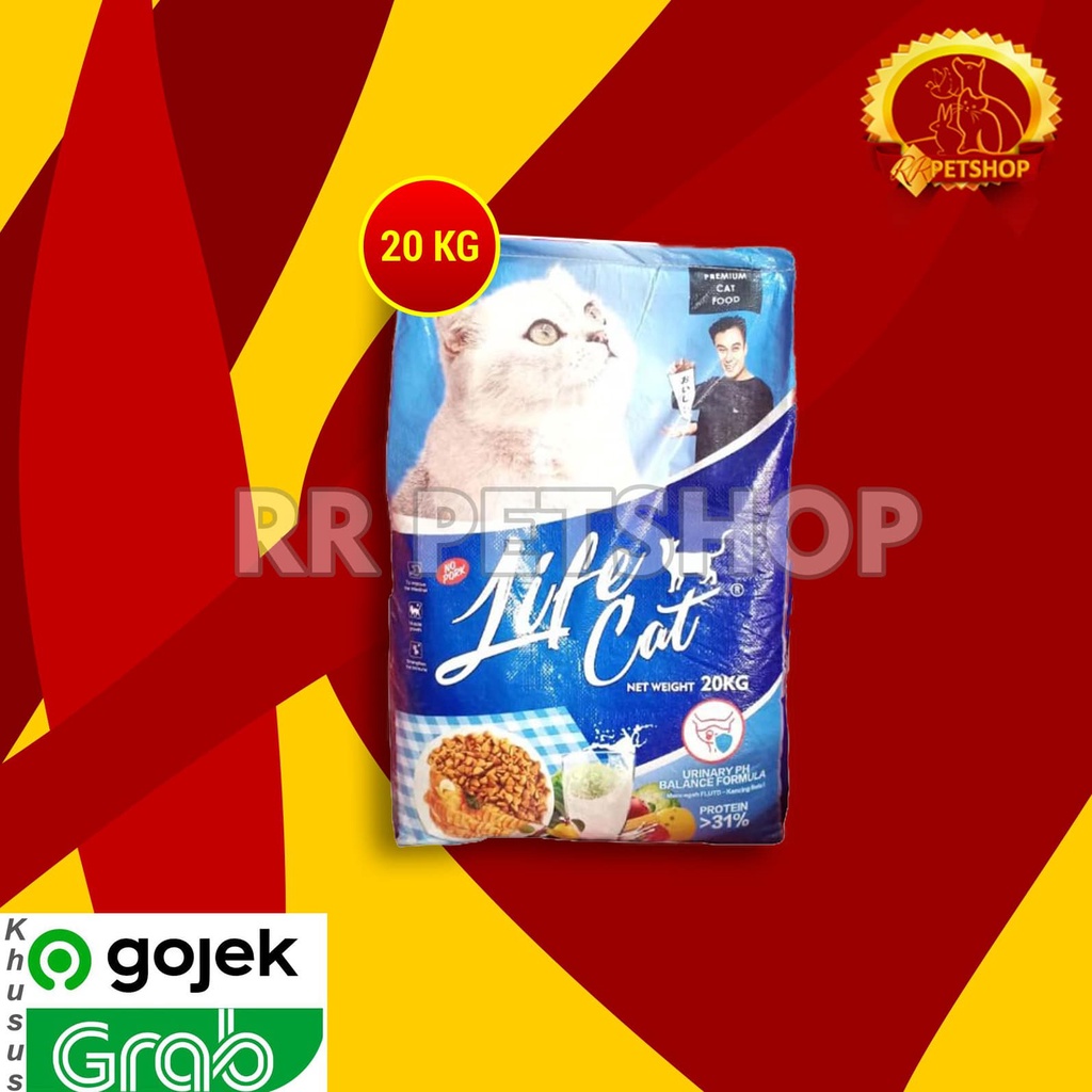 [GOSEND] Makanan Kucing Life Cat 20 Kg LifeCat 20kg Cat food