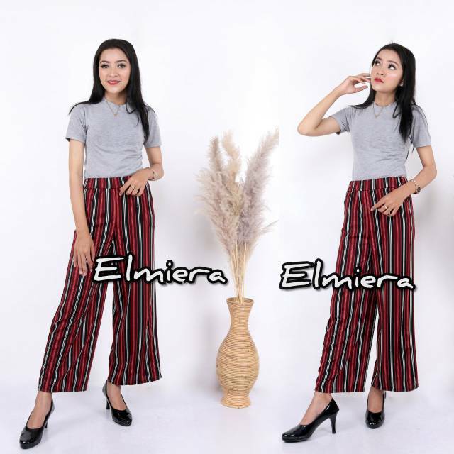  Celana  Kulot  Modern Salur RETRO Shopee  Indonesia