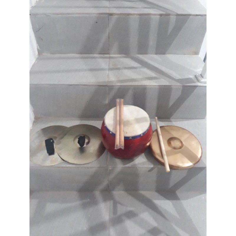 alatmusik barongsai anak(drum kenong simbal)