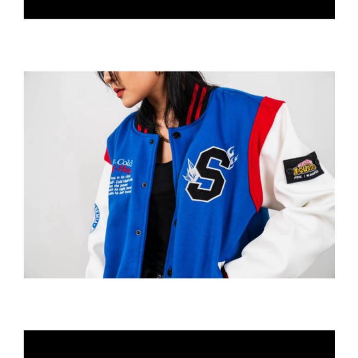 W.ESSENTIELS X FTH X MY HERO ACADEMIA TODOROKI SHOTO ROYAL BLUE OFF WHITE