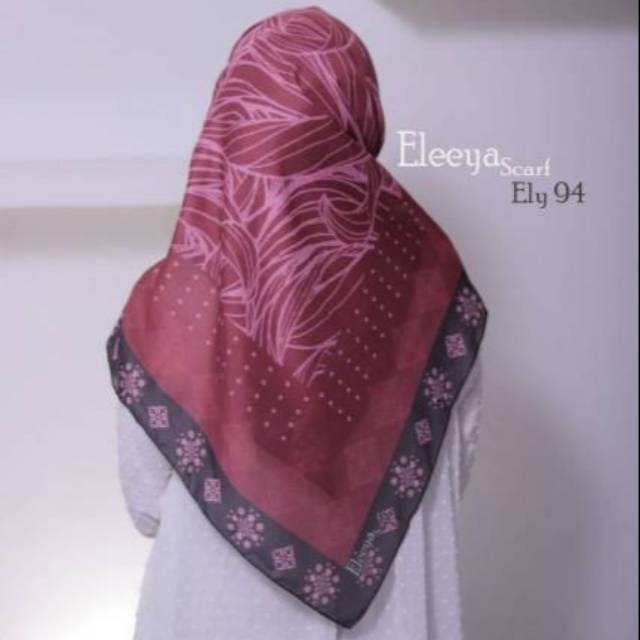 HIJAB SEGIEMPAT PRINTING || Eleeya Scarf Ely 93