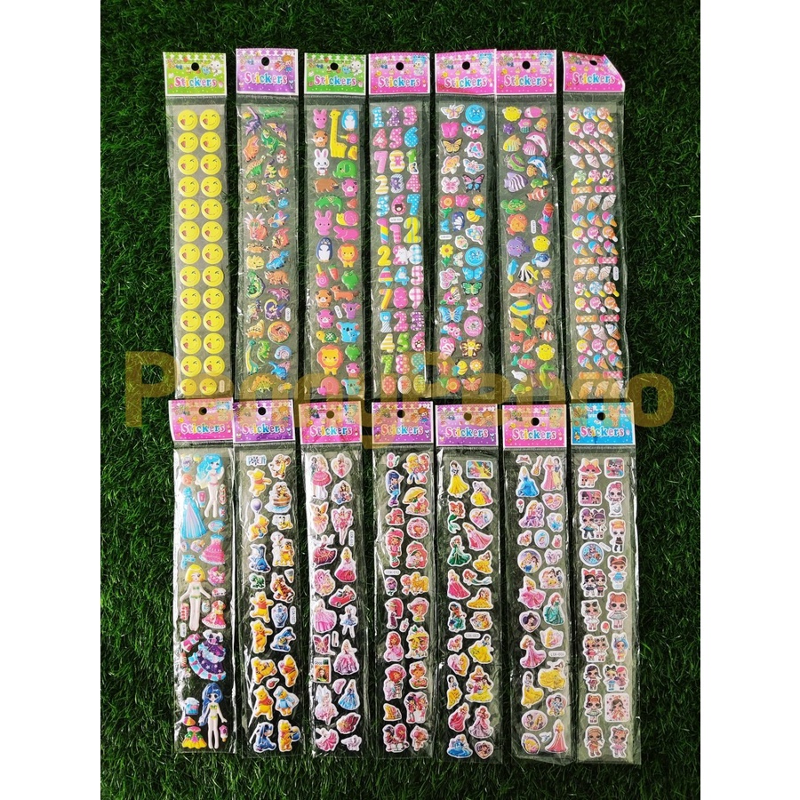 

JC - Stiker Timbul 3D Panjang Motif Karakter Unik dan Lucu