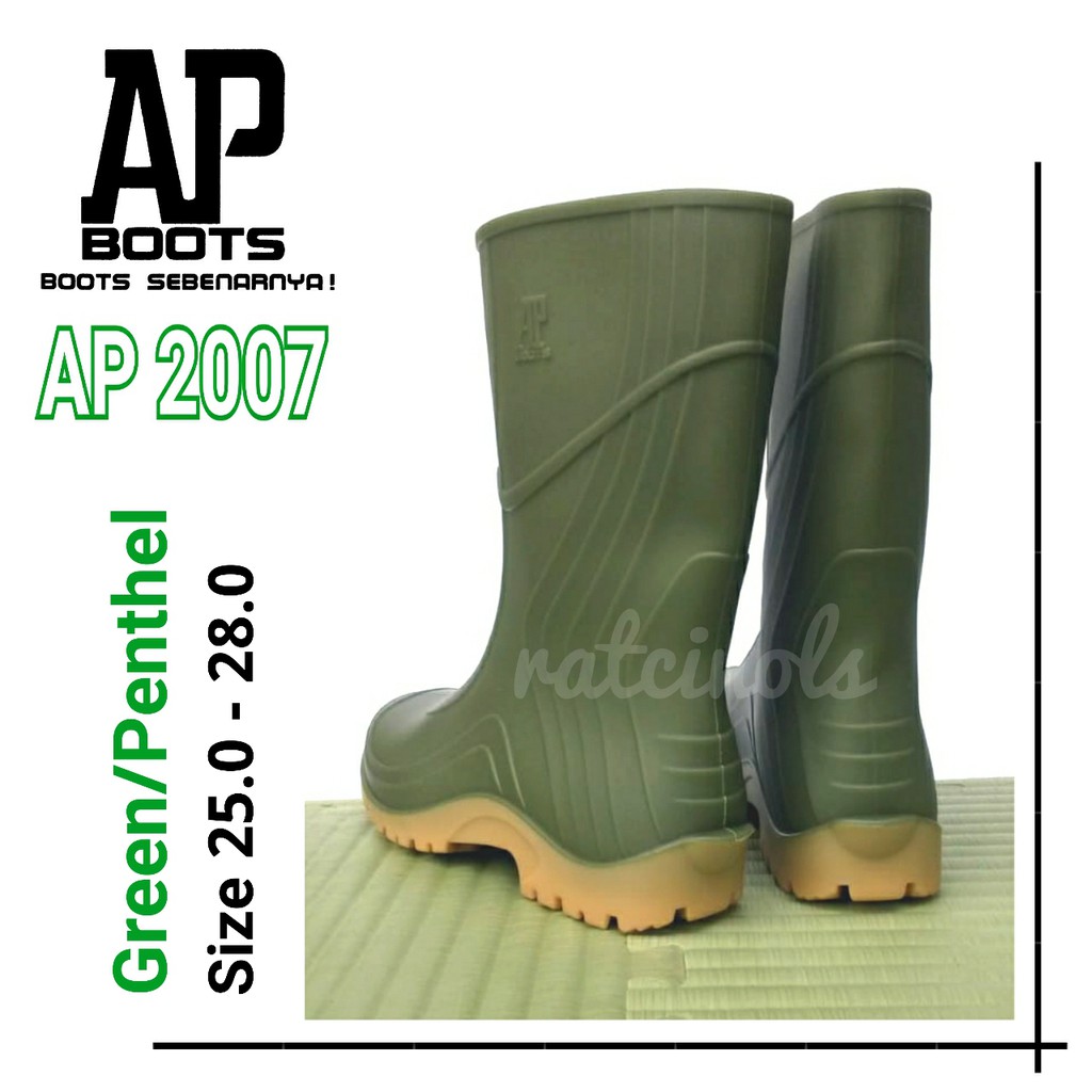 SEPATU BOOT MURAH AP 2007 GREEN