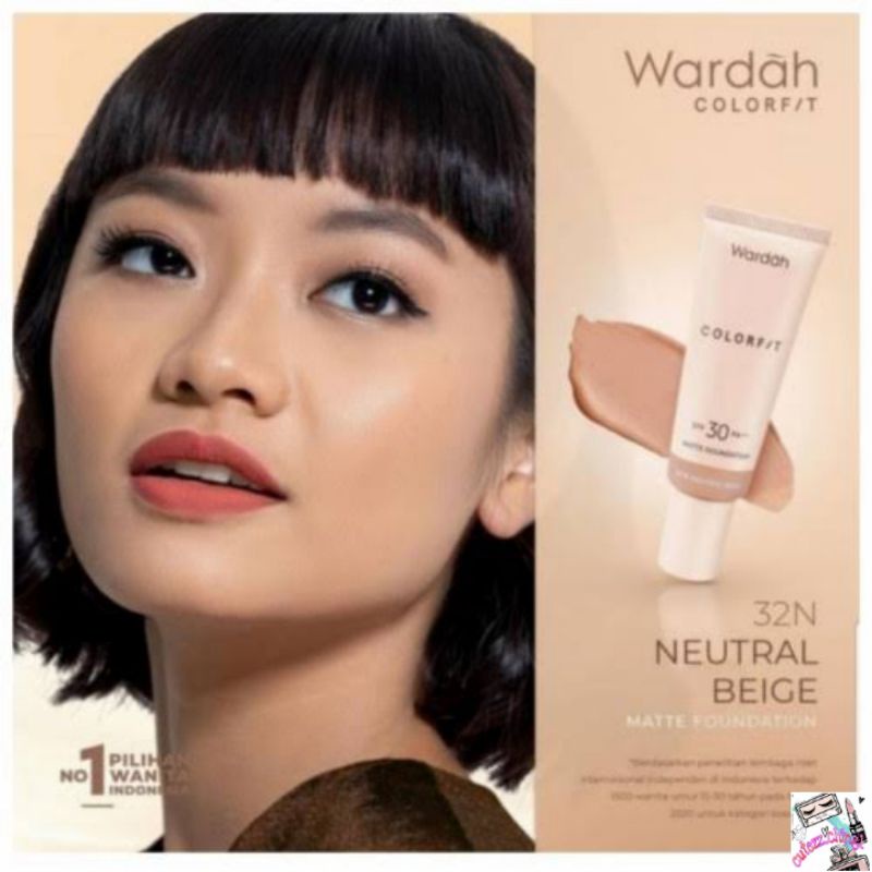 ☃️Cutezz_Ching1☃️Wardah Colorfit Matte Foundation SPF 30 PA+++ 25ml