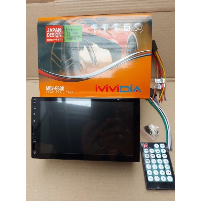 DOUBLE DIN 7 INCH DECKLESS MVIDIA MDV-6630 MIRRORLINK MP5 .