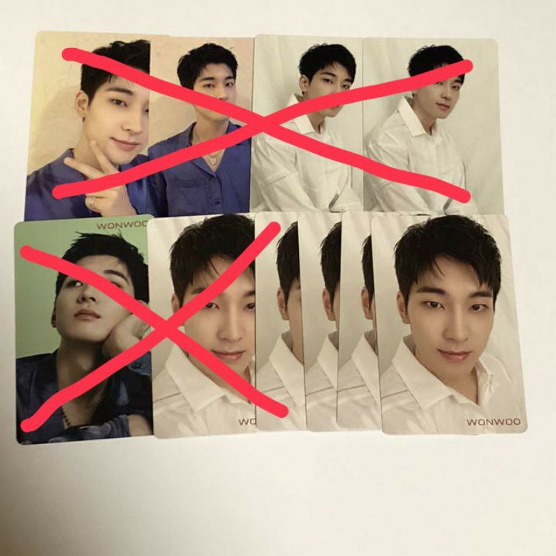 Photocard HMV Wonwoo 24H White Ver.