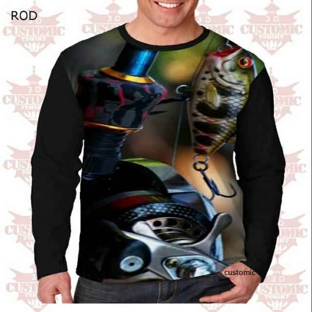 Kaos Mancing Berkualitas - Kaos 3D Pria