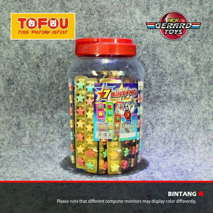 

Permen Bintang Candy Toples isi 100pcs