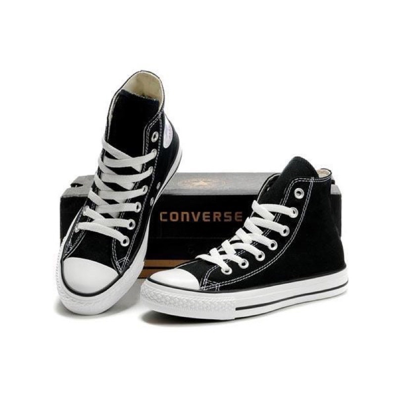 Sepatu Sneakers Pria CONVERSE Sepatu Sekolah Boots Dan Pende Hitam Pria Casual Kekinian Distro Terba