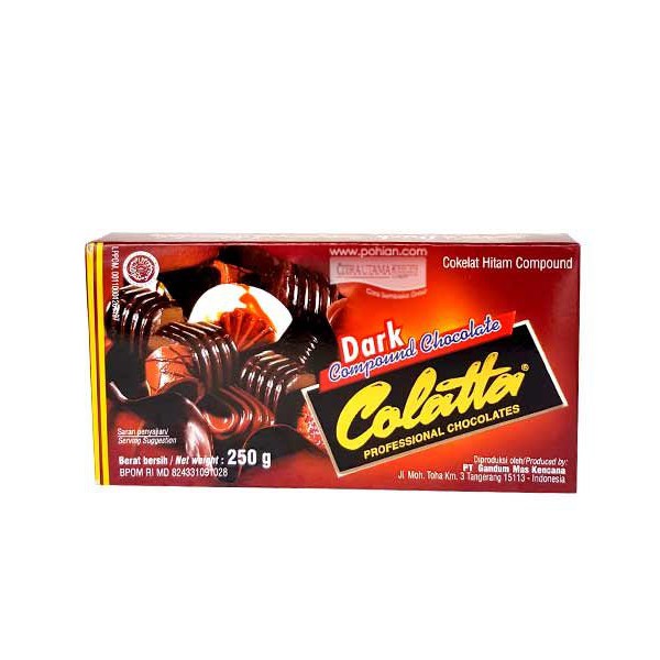 COLATTA Dark Compound Chocolate Coklat Batangan 250 gr