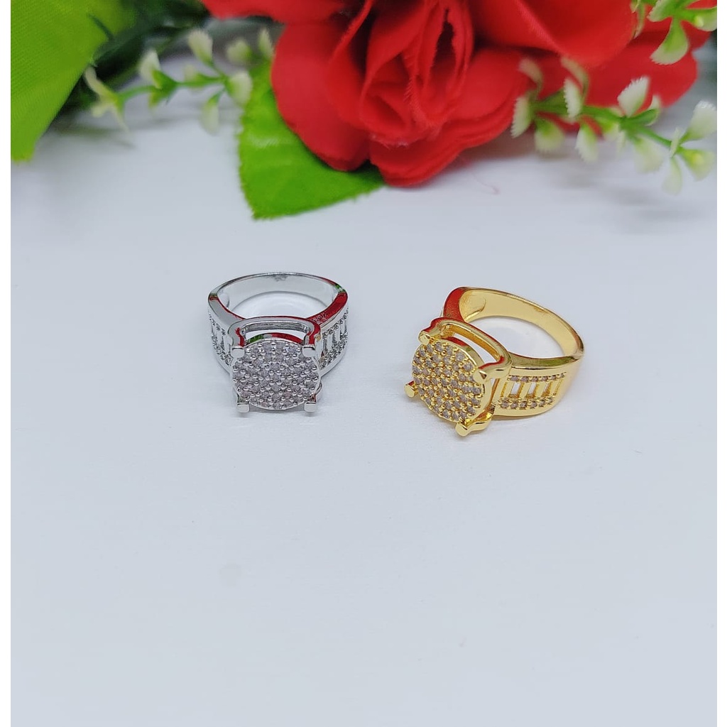 Cincin permata lapis emas pehiasan xuping jewelry 0100-0103