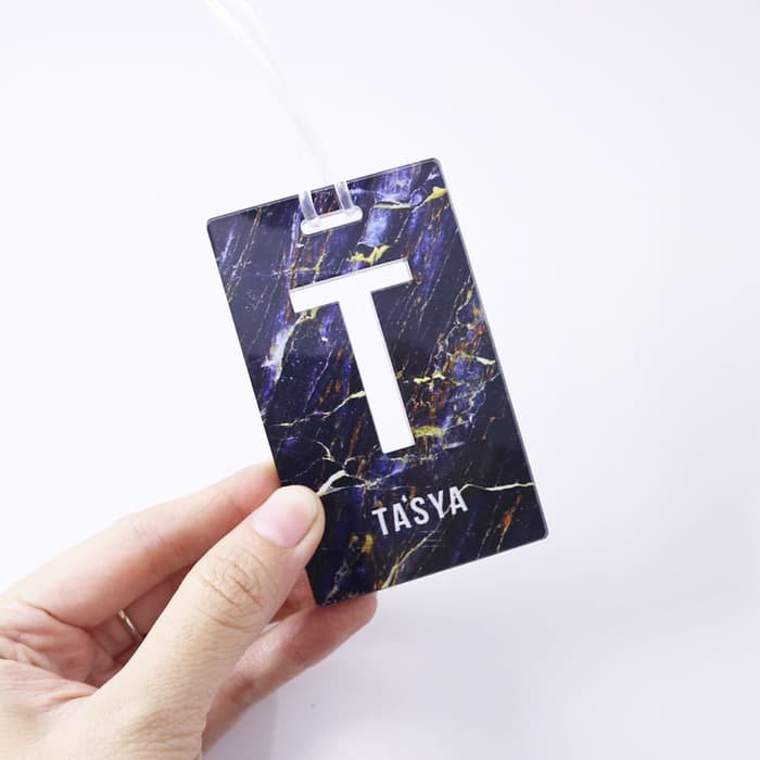 Bag Tag | Luggage Tag Marble | Gratis Custom Nama