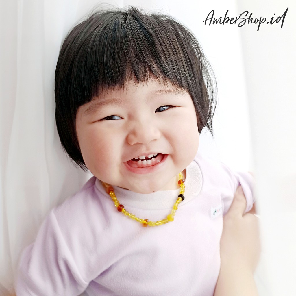 AS32 kalung Amber pereda tumbuh gigi bayi - Amber Shop