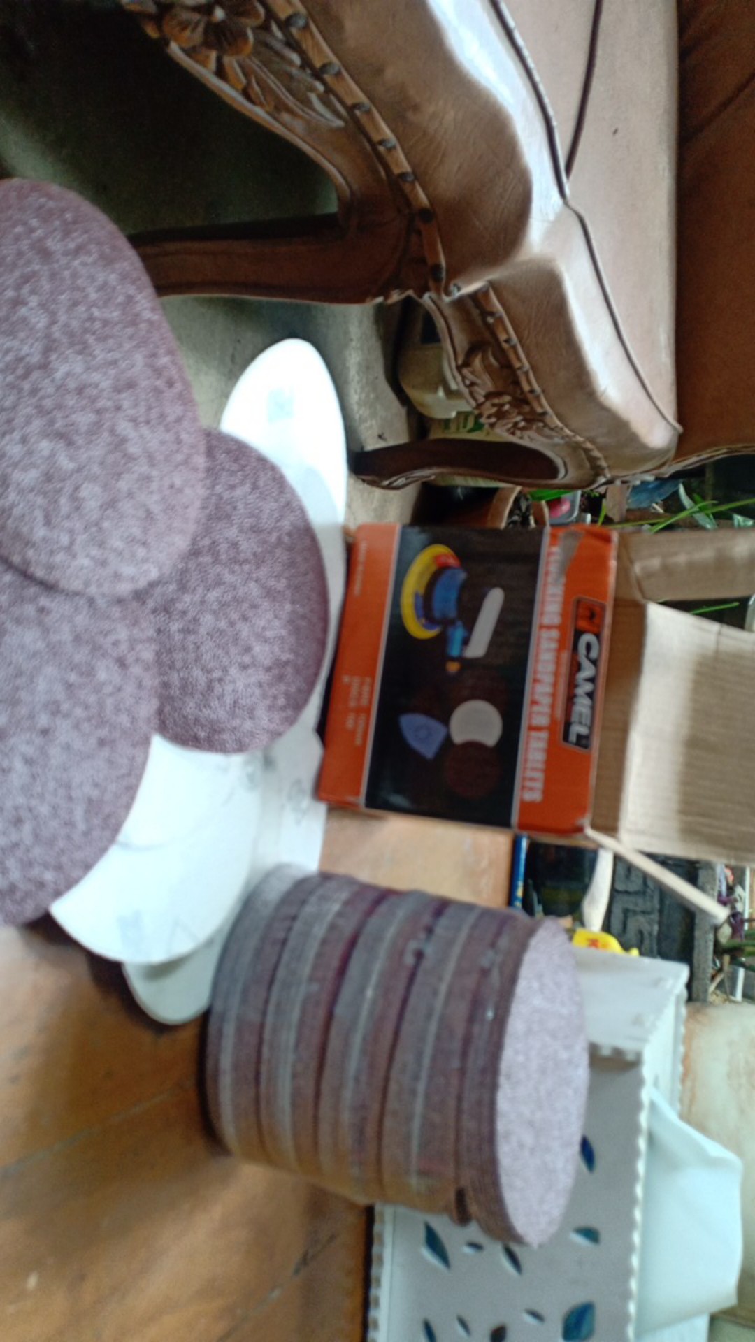 Amplas Tempel Bulat 4 Inch Grid 60 Camel Ampelas Bulat