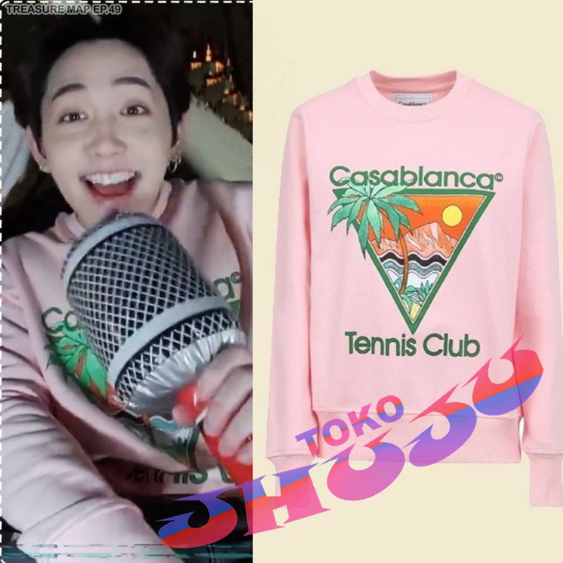 Basic Sweater Treasure Mashiho Style TENIS CLUB printing DTF