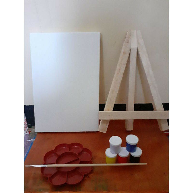 

PAKET SET MELUKIS SIAP PAKAI / PERLENGKAPAN MELUKIS 20x30 CM