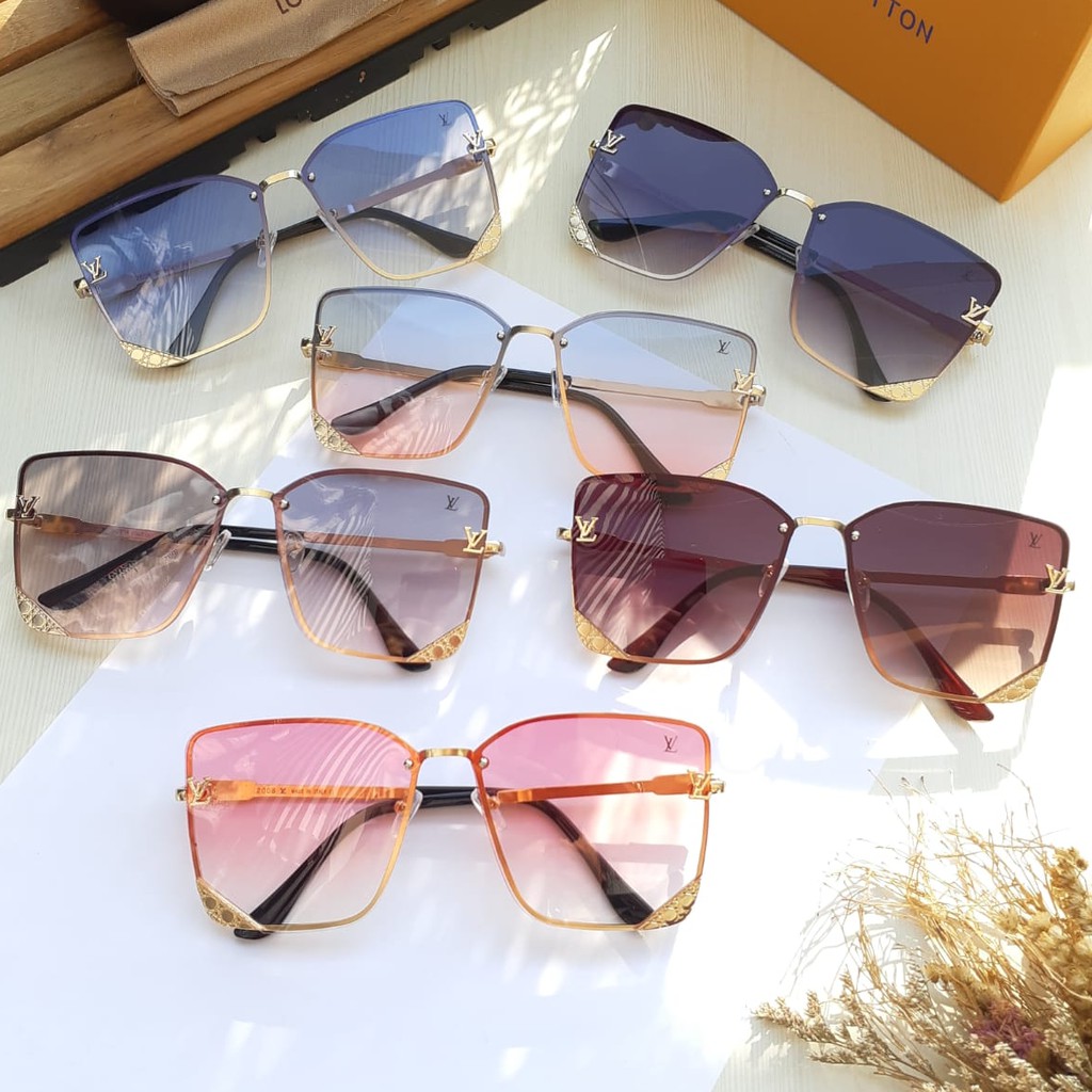 promo - ready kacamata louis vuitton baru K2008 - kacamata wanita LV