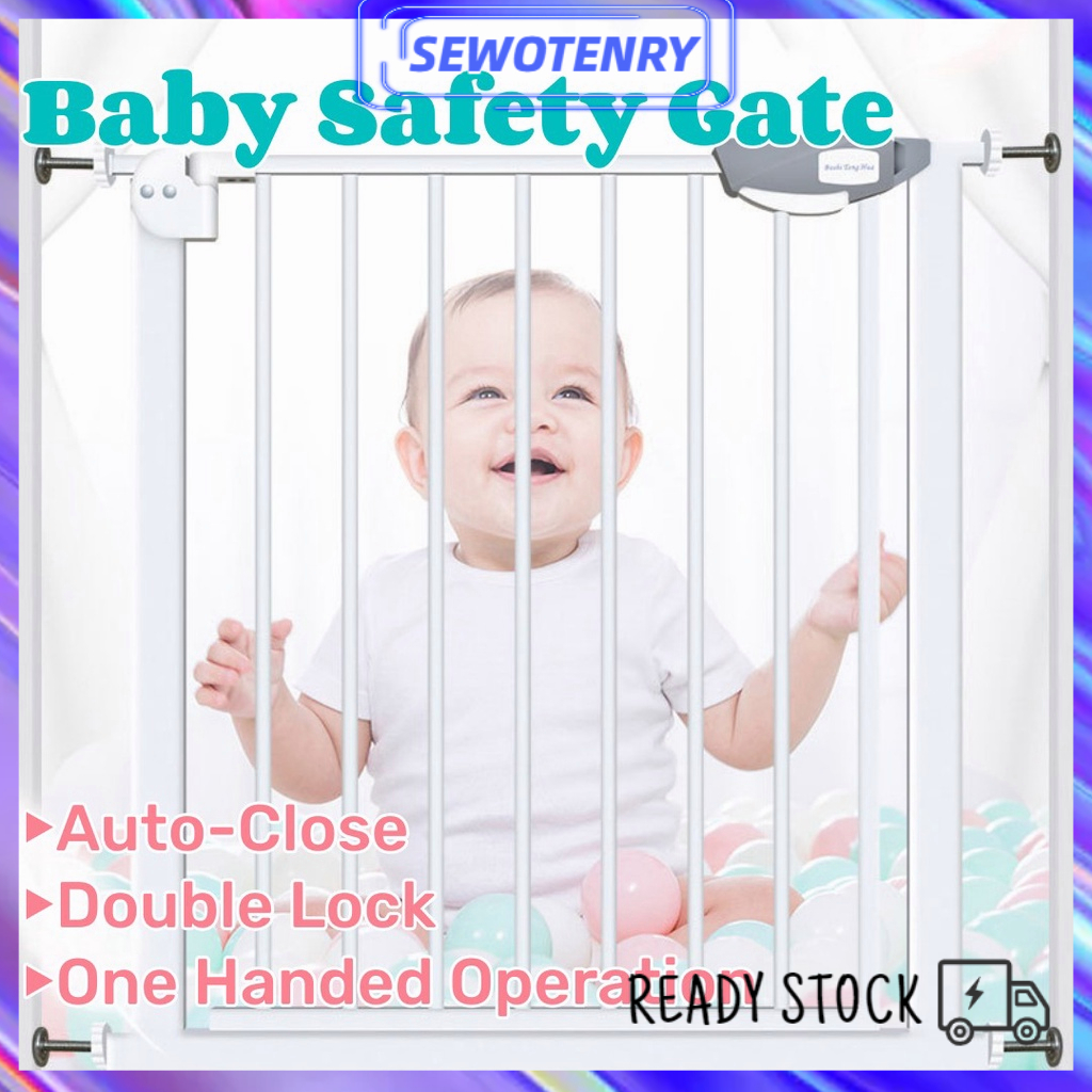 【COD】Kualitas Tinggi Baby Safety Gate Pagar Pintu Bayi Penghalang Pintu Bayi Pagar Tangga Bayi Pagar Pengaman Bayi Pintu Tangga