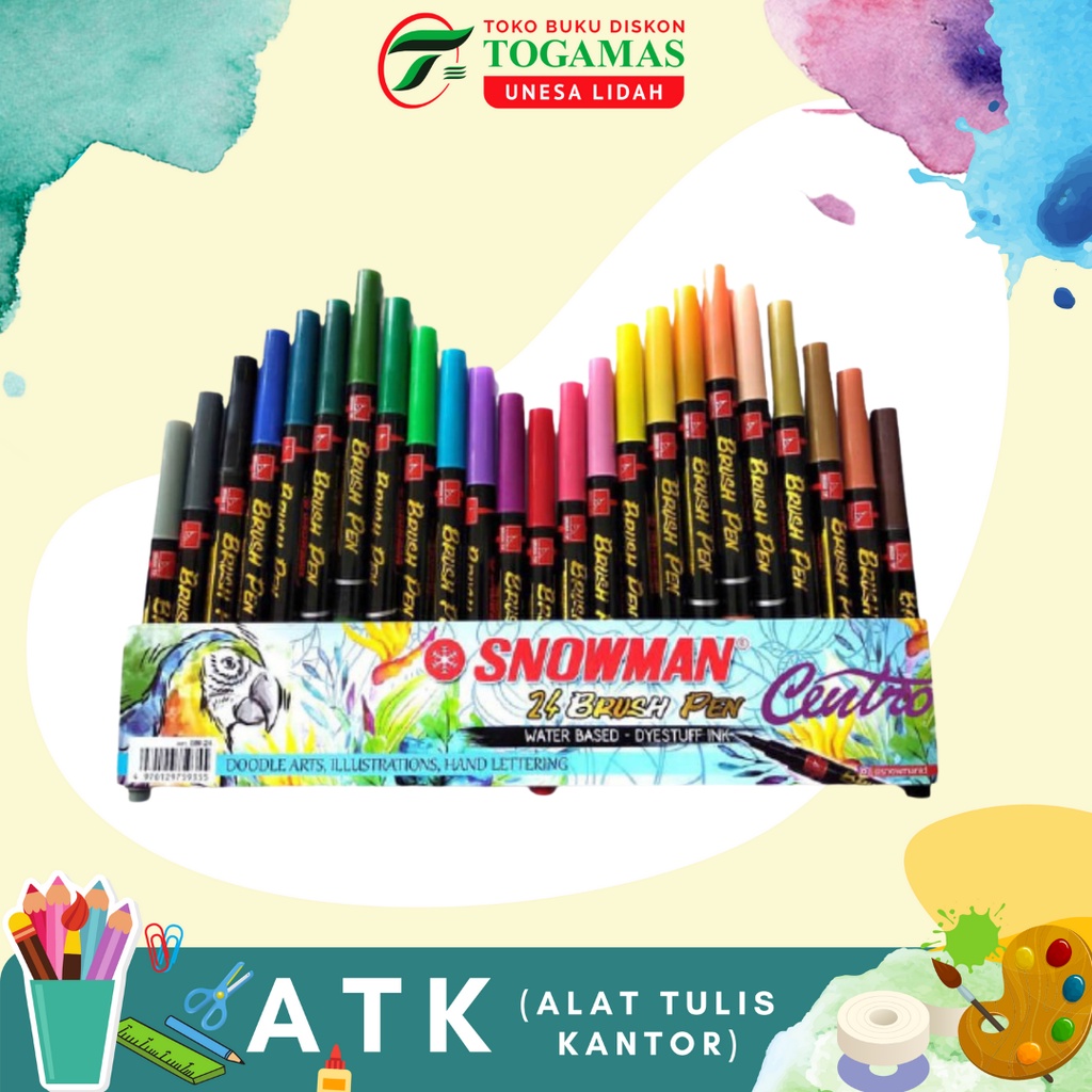

SPIDOL BRUSH PEN 0.1 BM-1 SNOWMAN WARNA/ READY STOCK