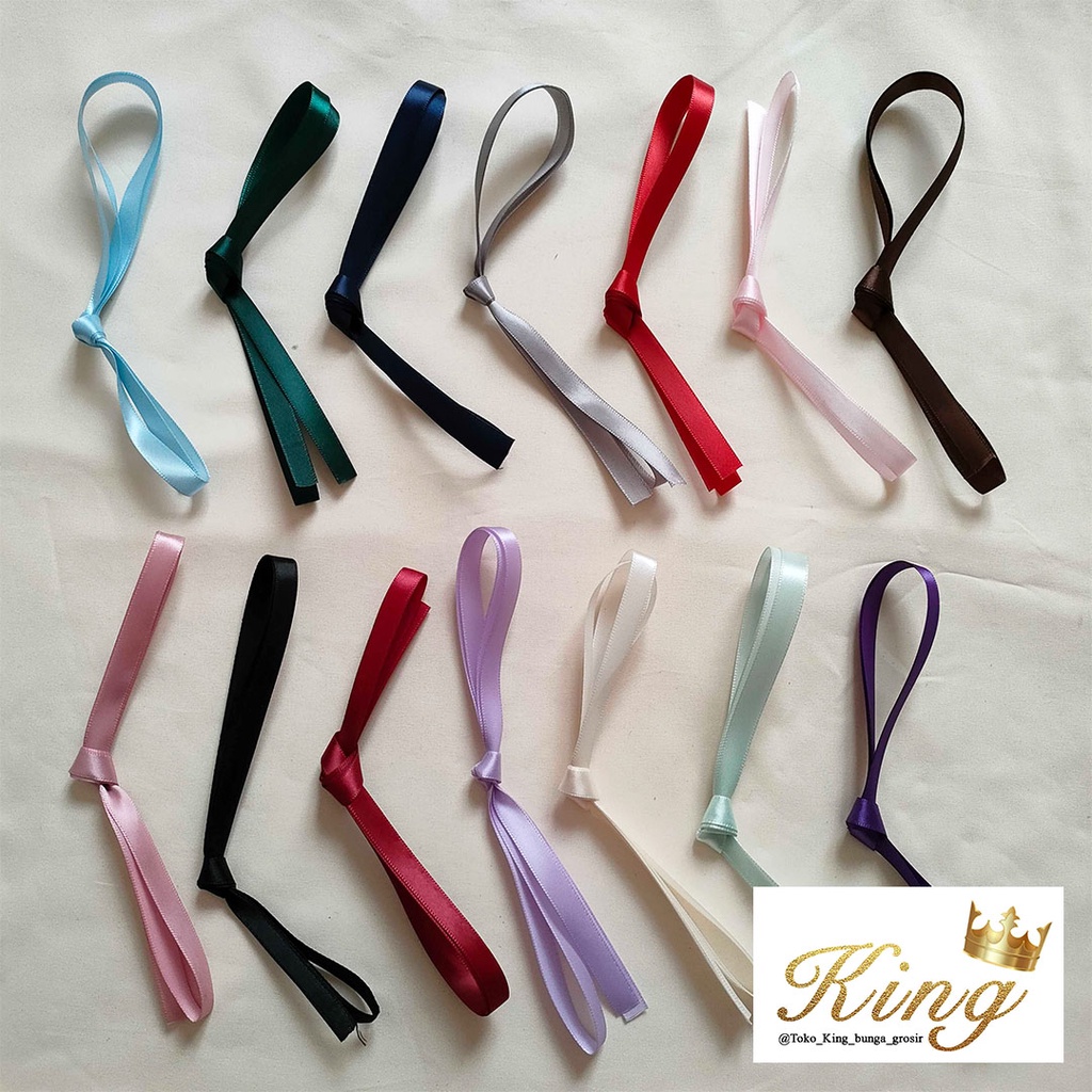 

Ribbon Pita Satin Dekorasi Hias Bouquet Bunga Kado Hampers