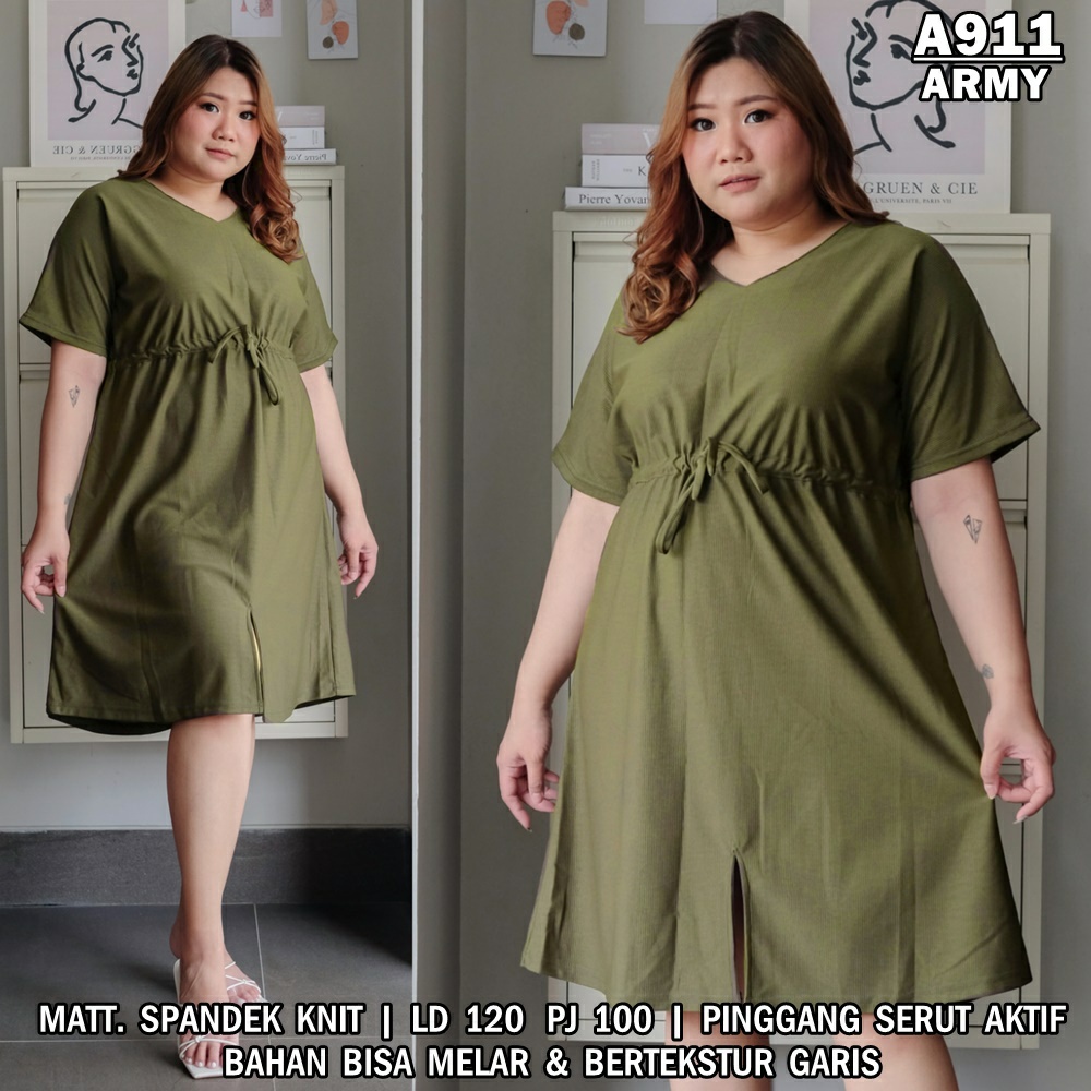 WSE390 - Dress Yuan  Dress Wanita Besar 3XL JUMBO BIG SIZE XXXL LD 120 CM PJ 100 CM PREMIUM QUALITY