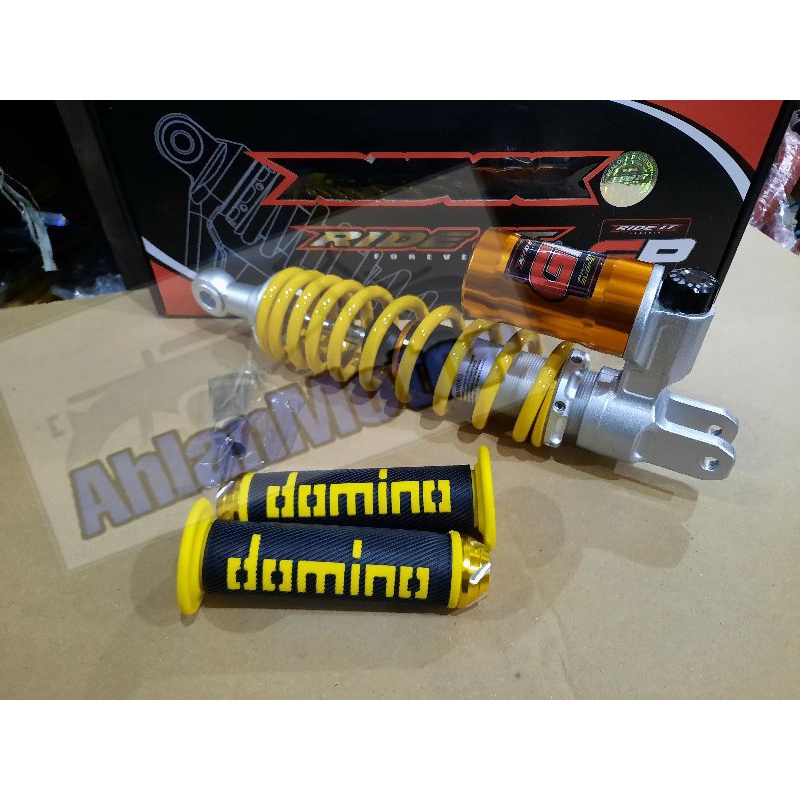 Shockbreaker Ride it Tabung Bawah Vario125-150 KUNING  FREE HANDGRIP