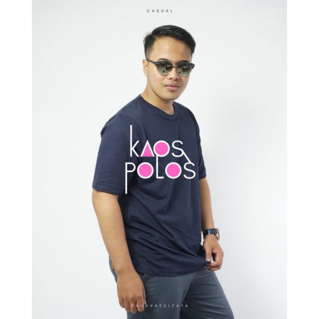 Kaos Polos Pria By Rafa Bahan Cotton Combed 40s Adem
