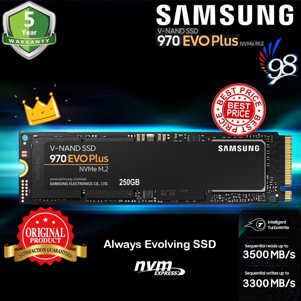 Samsung Ssd 970 Evo Plus M 2 250gb Shopee Indonesia