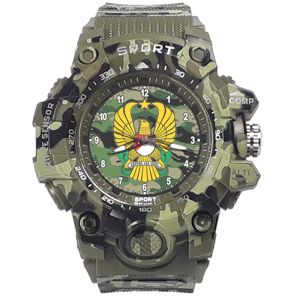 {Istimewa} Jam Tangan TNI - AD (Army Hijau) - Water Resistant