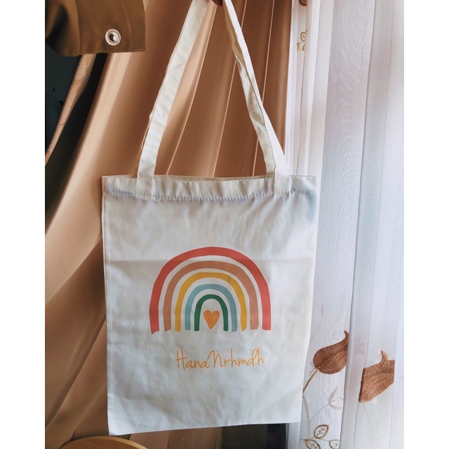 TOTEBAG / Totebag Rainbow / Tote bag Custom / Custom Nama