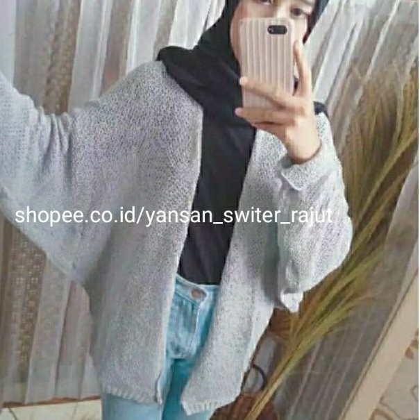 Yansan switer rajut / Kalong / AULIA Batwing kelelawar / Batwing cardy / cardigan rajut wanita model terbaru / cardigan rajut wanita al size kekinian / Cardigan Premium / Kalong Premium / Others