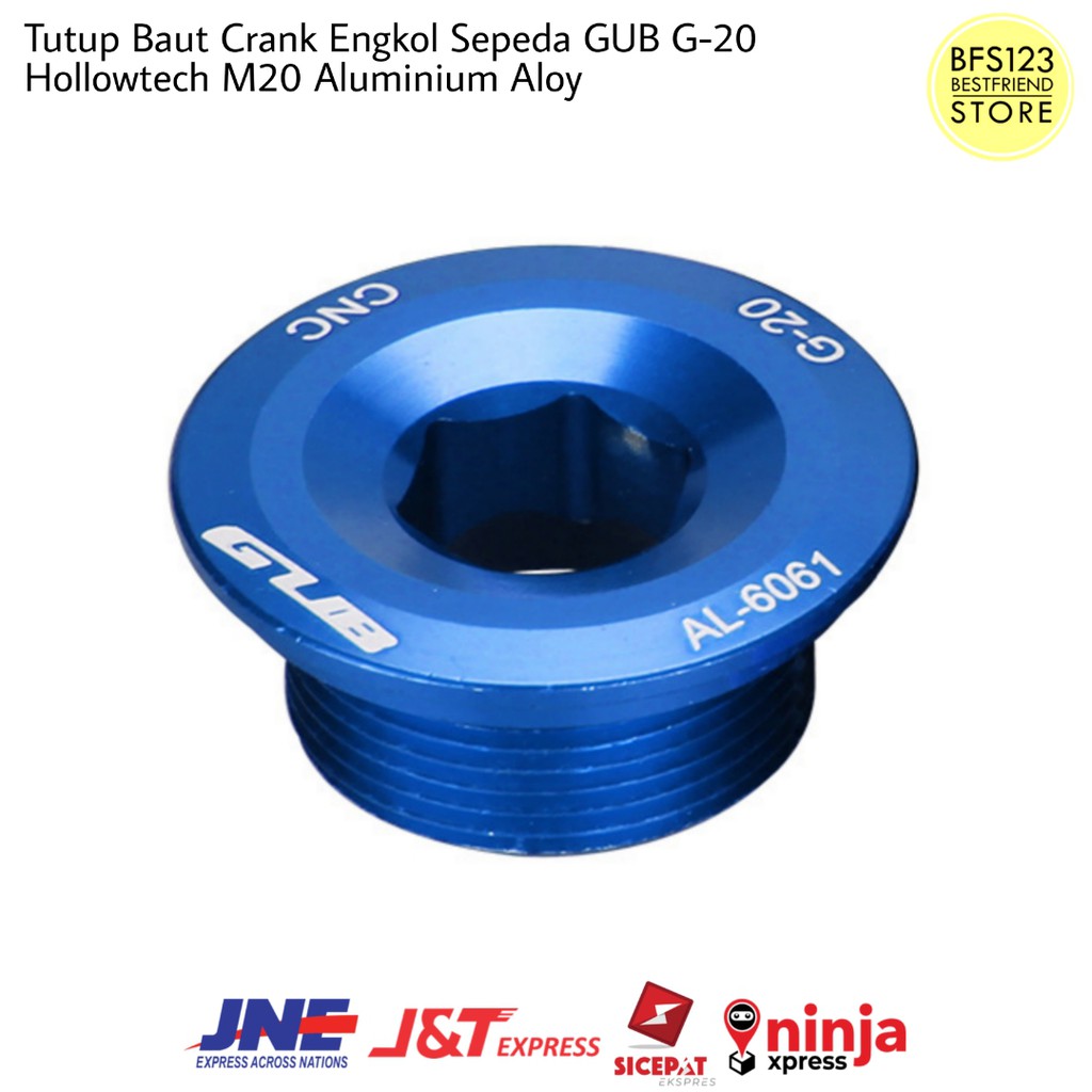 Tutup Baut Crank Engkol Sepeda GUB G-20 Hollowtech Aluminium Aloy