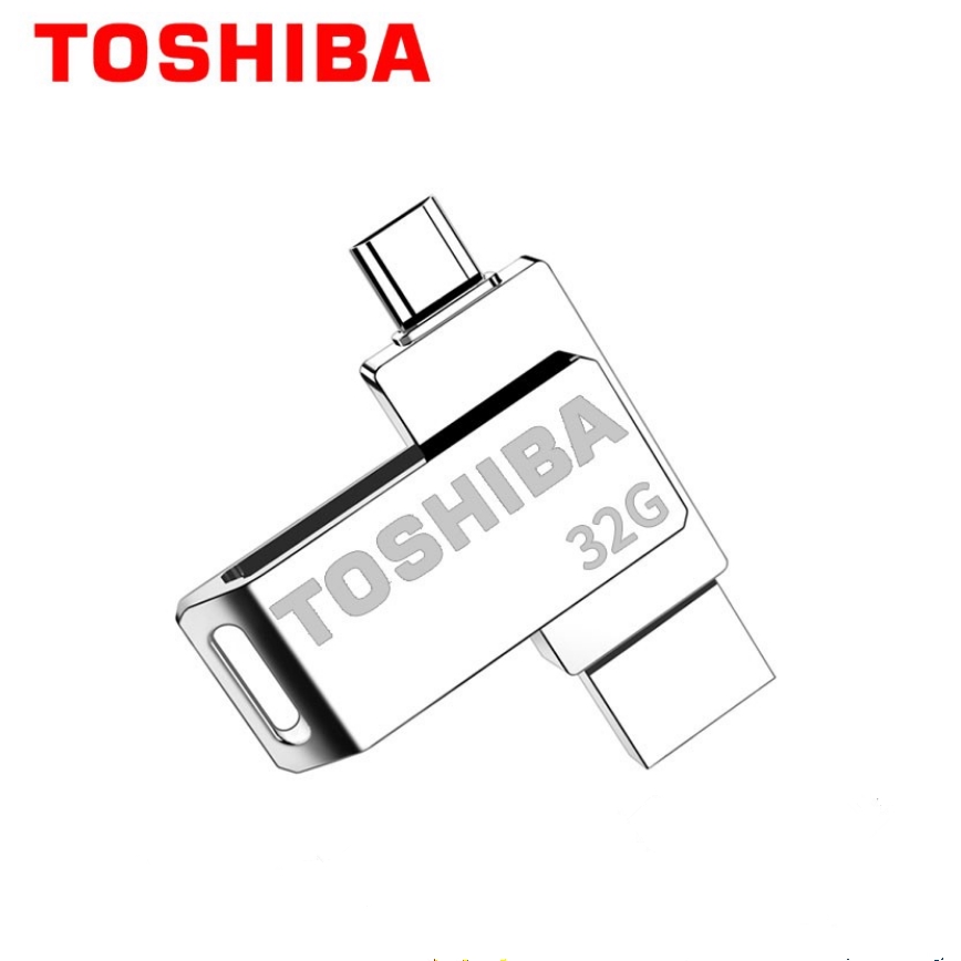 Toshiba 2 in 1 Metal 32GB USB 2.0 Micro USB OTG Dual USB Disk Memory