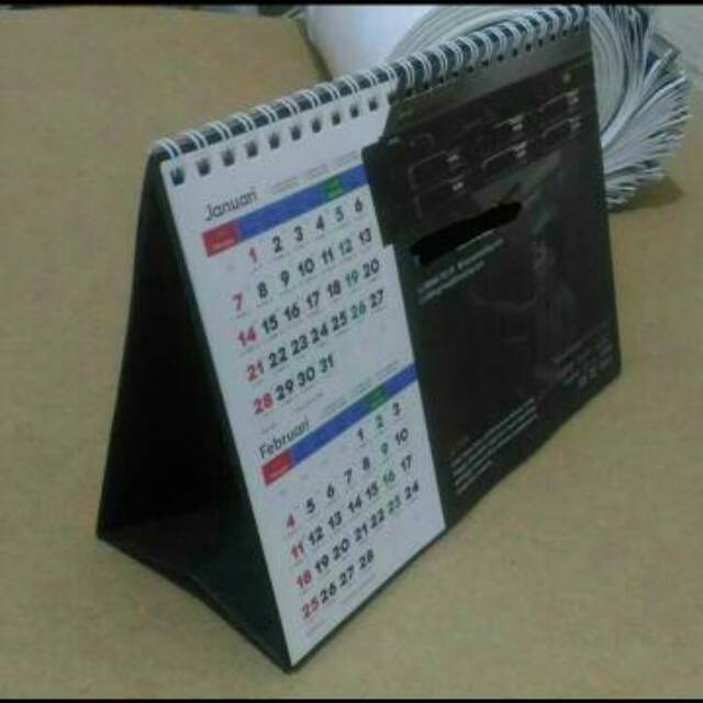 Kalender Meja 2024 Custom gambar sendiri Free Desain