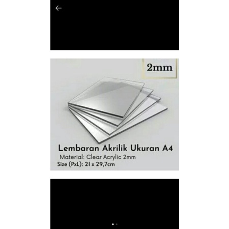 

AKRILIK BENING LEMBARAN A4