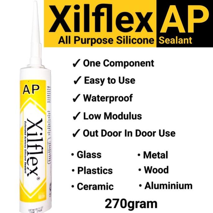 Xilflex Silicone Sealant 250Ml Asam/Acid Cure