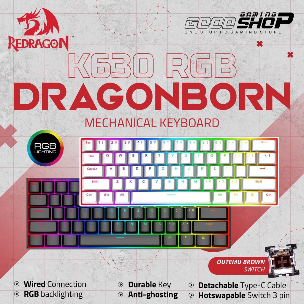 Redragon DRAGONBORN - K630RGB Mechanical - Gaming Keyboard