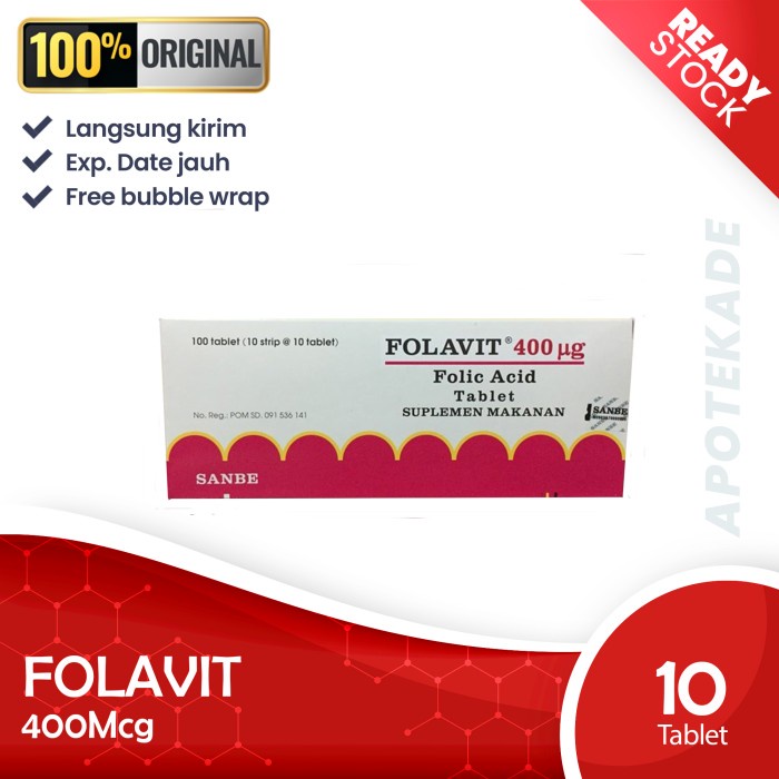 folavit 400mg strip