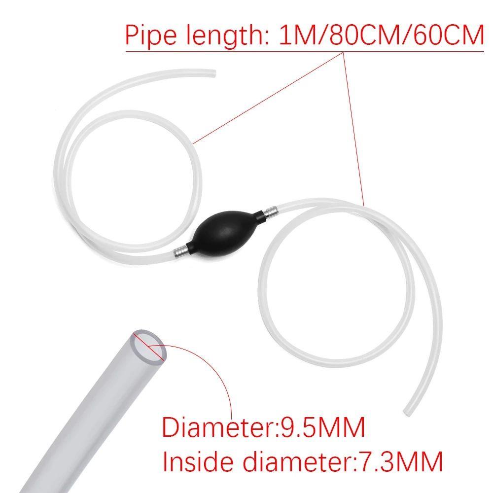 Rebuy Pompa Manual Siphon Handheld Fish Tank Pipe Pump Pompa Air Bensin Cairan Sedot Pipa Bola Penyerap
