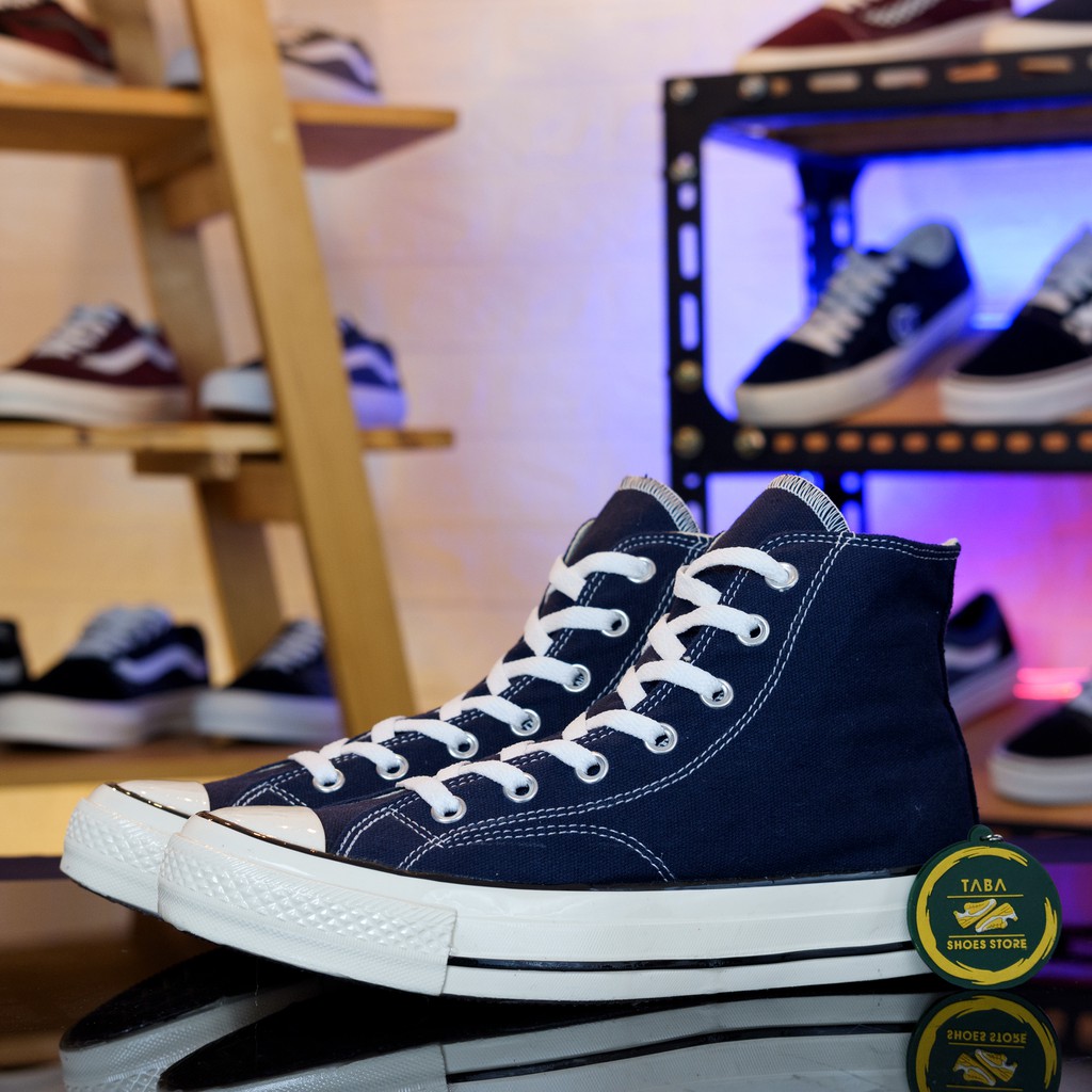 (Bisa COD) Sepatu Sneakers 70s Navy High Pria Wanita